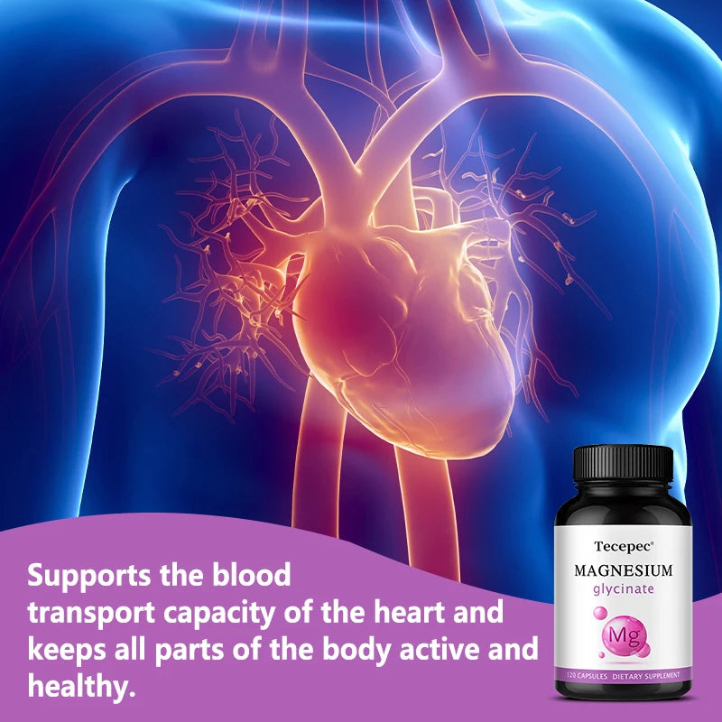 Magnesium Glycinate 1000mg (Equal to 200mg Magnesium) - Pure Magnesium Glycinate Capsules,Chelated for Maximum Absorption Peaceful Pleasures Health and Wellness
