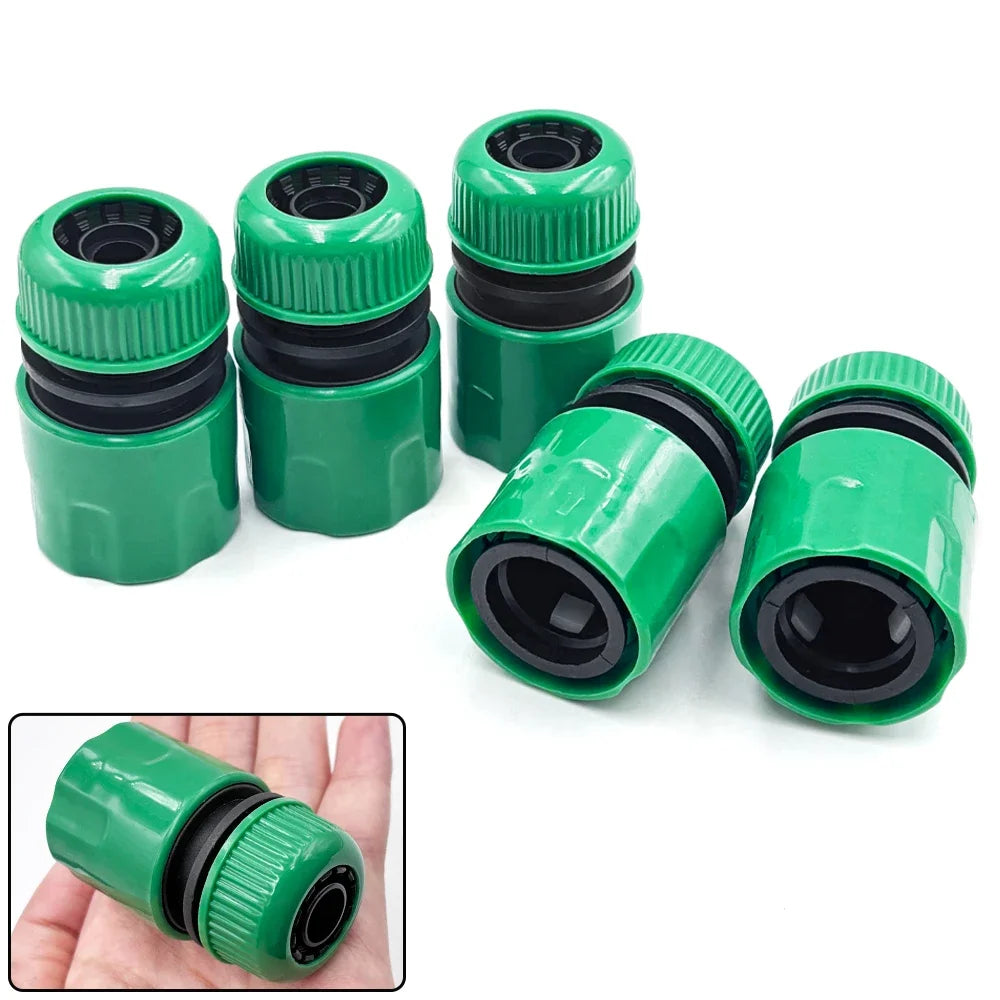 5 Pcs 1/2 " Hose Joint Quick Coupling Connector For Garden Irrigation Plastic Car Wash Peaceful Pleasures Health and Wellness