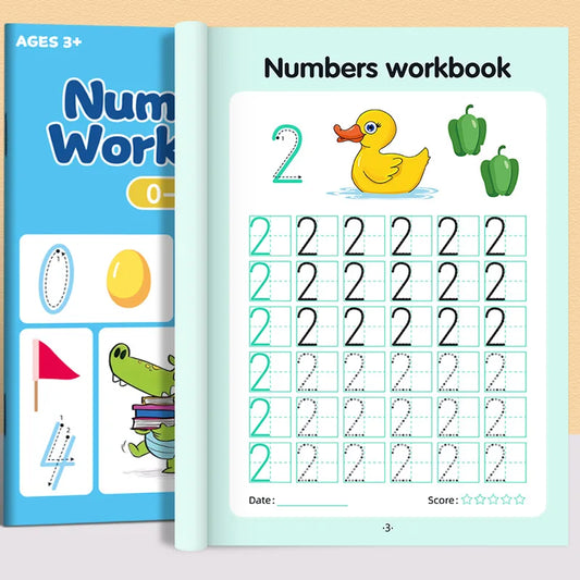 Workbook Tracing Numbers 0-100 Handwriting Textbook Learning Math Peaceful Pleasures Health and Wellness