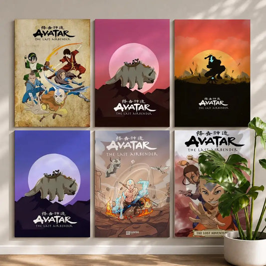 Animation A-Avatar: The Last AirbenderS Poster HD Self Adhesive Waterproof Wall Art Ideal for Home Office Dorm Bedroom Great Peaceful Pleasures Health and Wellness