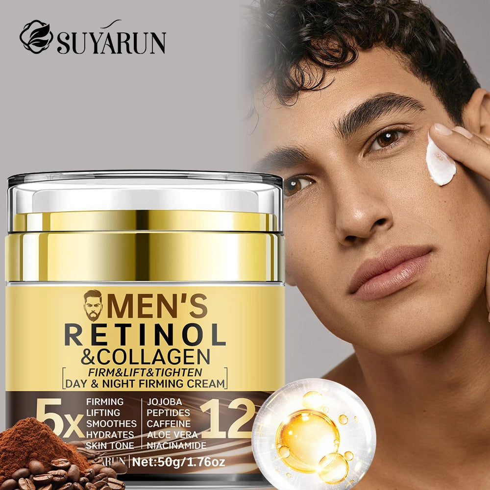 SUYARUN Men's Anti-Aging Face Cream-Firming & Hydrating Moisturizer with SPF 20 | Organic Natural Ingredients for All Skin Type. Peaceful Pleasures Health and Wellness