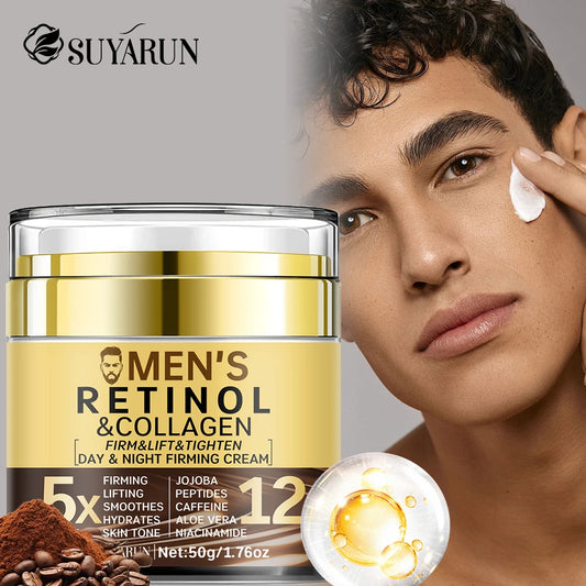 SUYARUN Men's Anti-Aging Face Cream-Firming & Hydrating Moisturizer with SPF 20 | Organic Natural Ingredients for All Skin Type. Peaceful Pleasures Health and Wellness