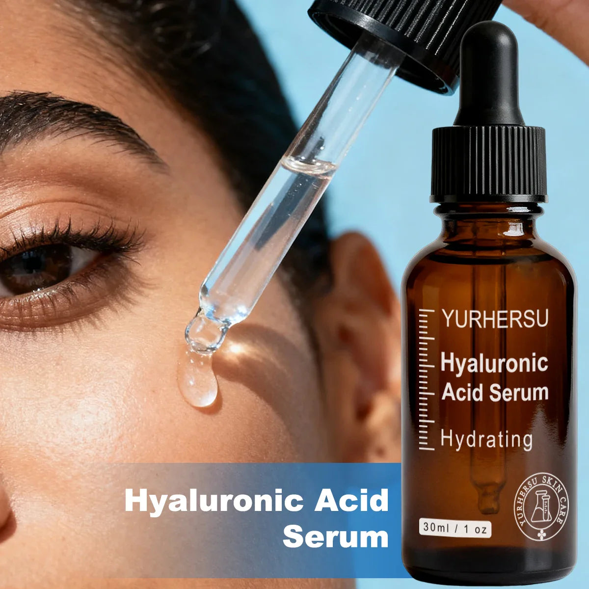 3% Hyaluronic Acid Face Serum 1oz – Hydrating & Plumping