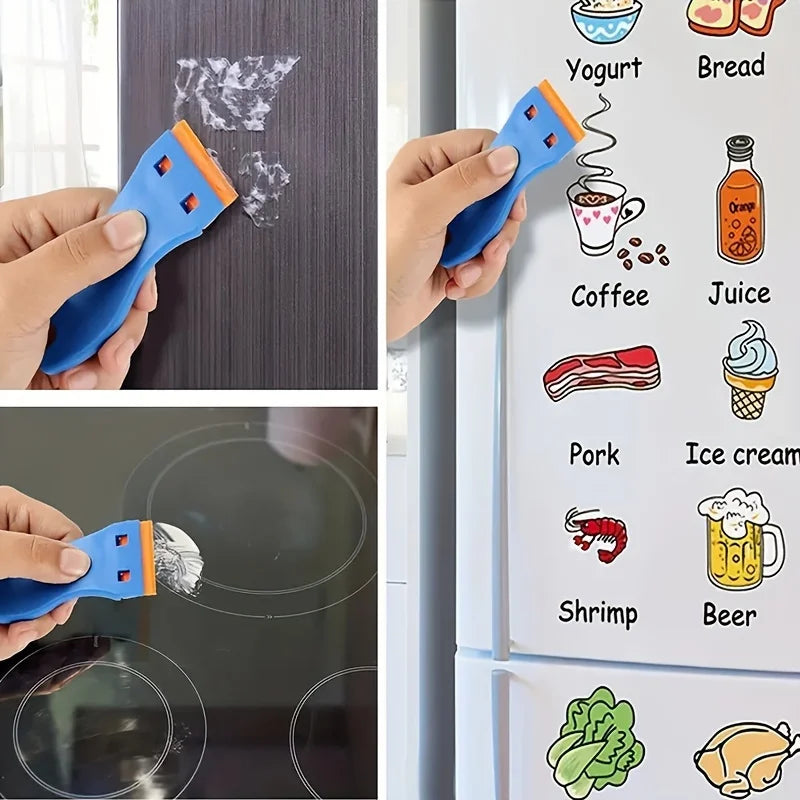 Plastic Razor Blade Scraper Set – 11 Scrapers & 20 Blades