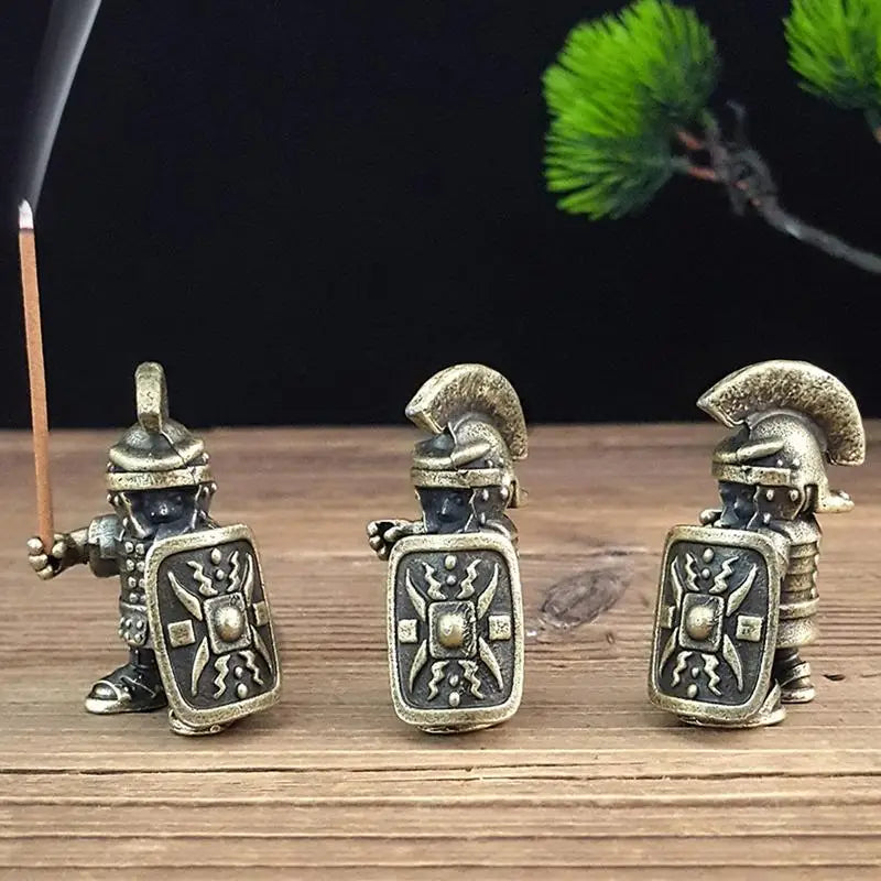 Incense Stick Burner Incense Holder for Sticks Meditation Spiritual Cool Soldier Figure Design Decoration for Church Yoga Family Peaceful Pleasures Health and Wellness