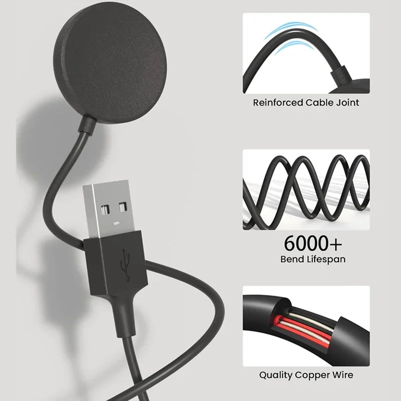 Magnetic Charger for Samsung Galaxy Watch 7 Ultra FE 6 5 Pro Fast Charging USB C For Samsung Watch 4 3 2 1 Universal Charging Peaceful Pleasures Health and Wellness