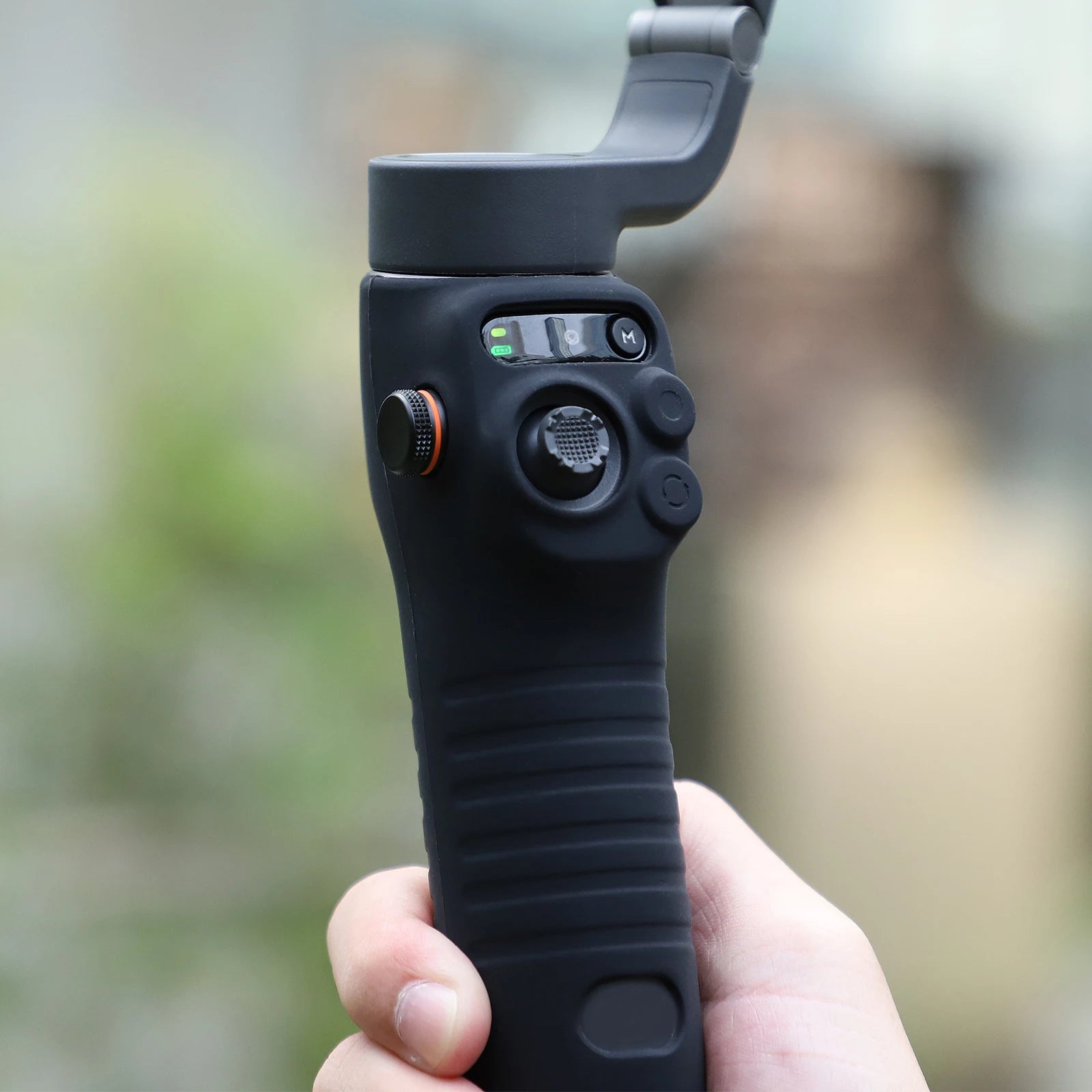 RED/BLACK Protective Case Silicone Case Soft Anti Dust Handle Protective Cover Mobile Phone PTZ Accessories For DJI Osmo Mobile6 Peaceful Pleasures Health and Wellness