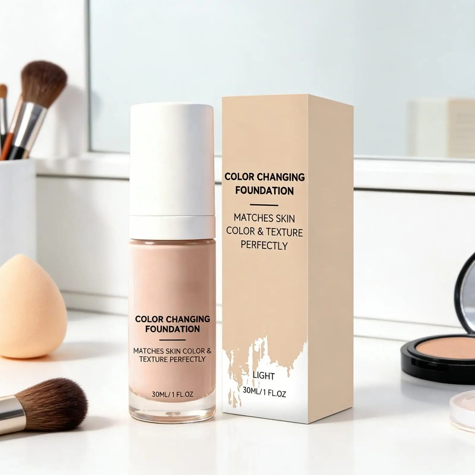 Color Changing Foundation for Mature Skin 30ml Peaceful Pleasures Health and Wellness