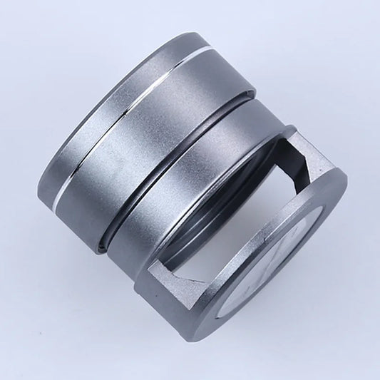 10X Cylindrical Detection Magnifying Glass Portable Metal Frame K9 Optical Lens Desktop Magnifying Glass Peaceful Pleasures Health and Wellness 10X