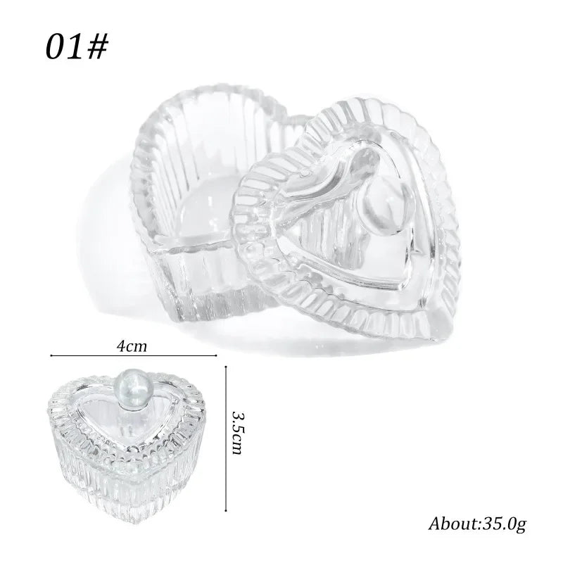 Crystal Glass Dappen Dish | Acrylic Nail Liquid Mixing Cup