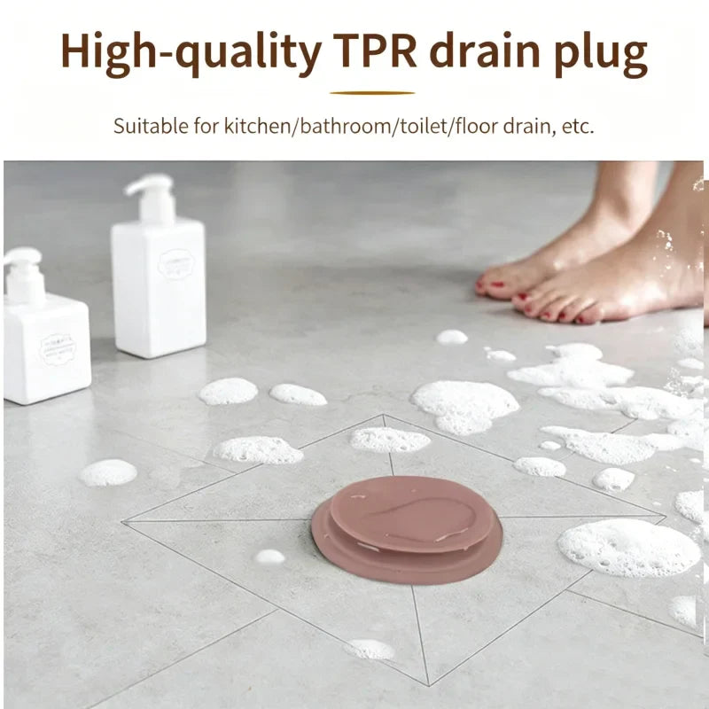 Universal Silicone Bathtub Stopper – Anti-Clog Sink Drain Plug