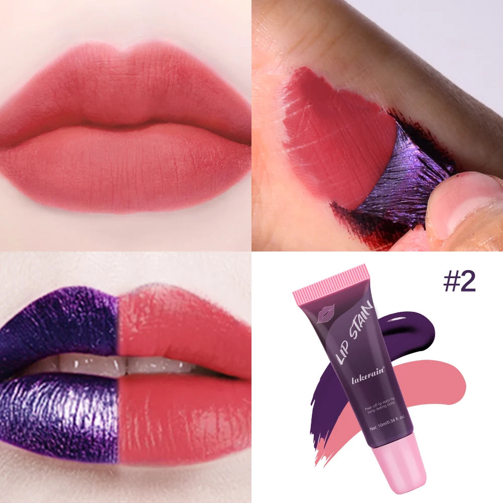 Peel Off Lip Stain Waterproof Resistant Lipsticks Cheap Lip Gloss Matte Tick for Lips Labios Inks Tattoos Makeup Ink Tint Peaceful Pleasures Health and Wellness