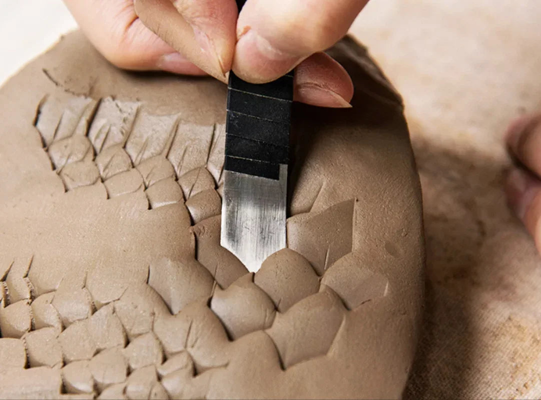 Dragon & Fish Scale Texture Blade | Pottery Carving Tool Pottery Carving Tool Peaceful Pleasures Health and Wellness