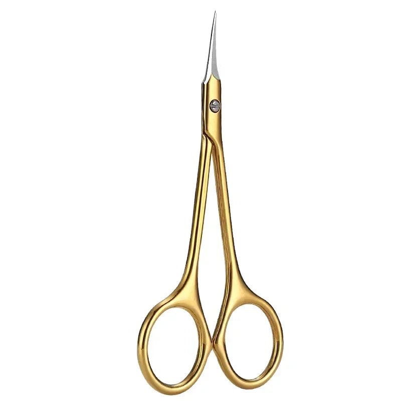 Curved Stainless Steel Cuticle Scissors | Nail Art Clipper