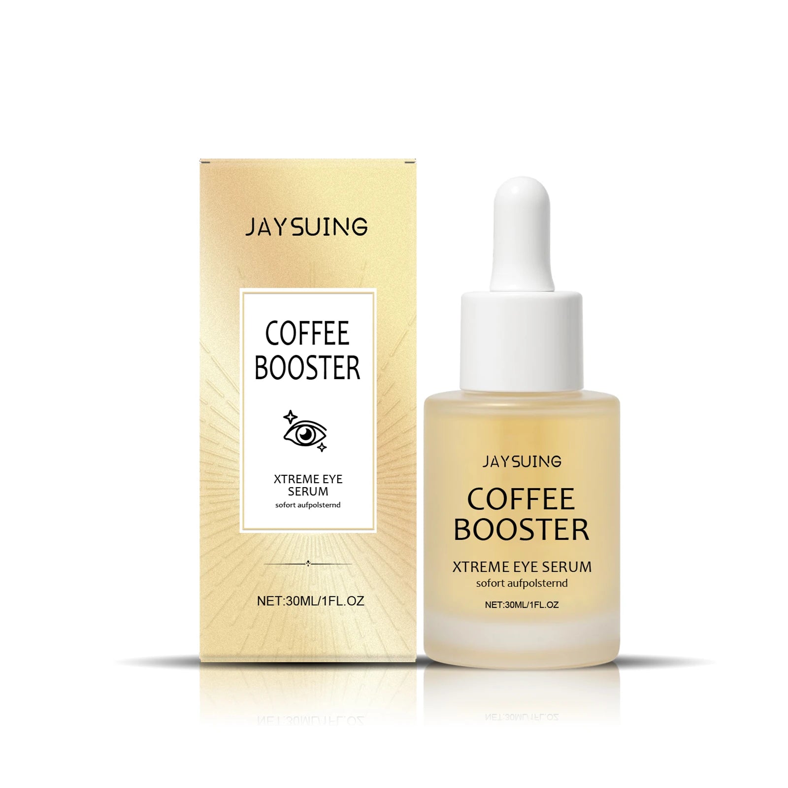 Jaysuing Caffeine Eye Serum Anti Wrinkle Firming Skin Remove Dark Circles Brighten Eyes Ageless Instantly Moisturize Nourish Eye Peaceful Pleasures Health and Wellness 1pcs