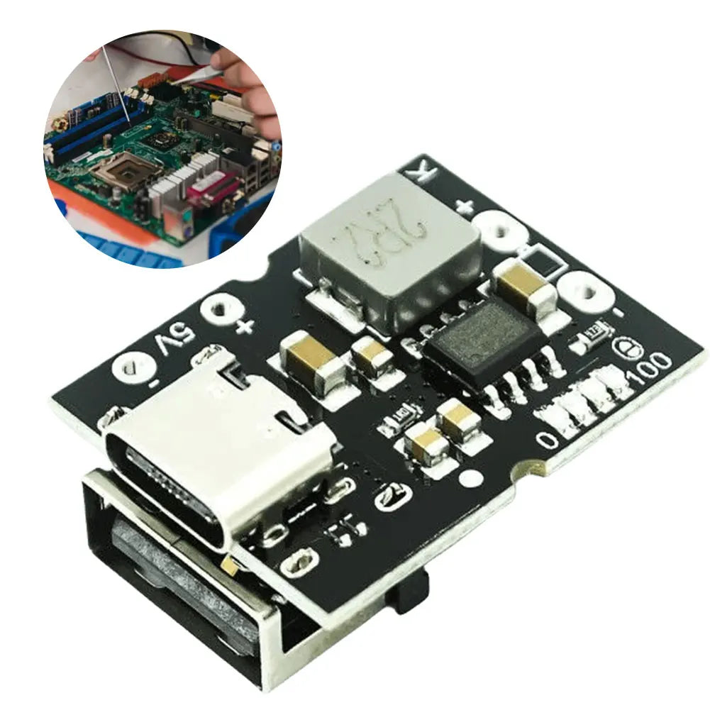 5V 2A Charge Discharge Integrated Module Type-C Input Charging Boost Power Board Support 4.2V Lithium Battery High-precision Peaceful Pleasures Health and Wellness