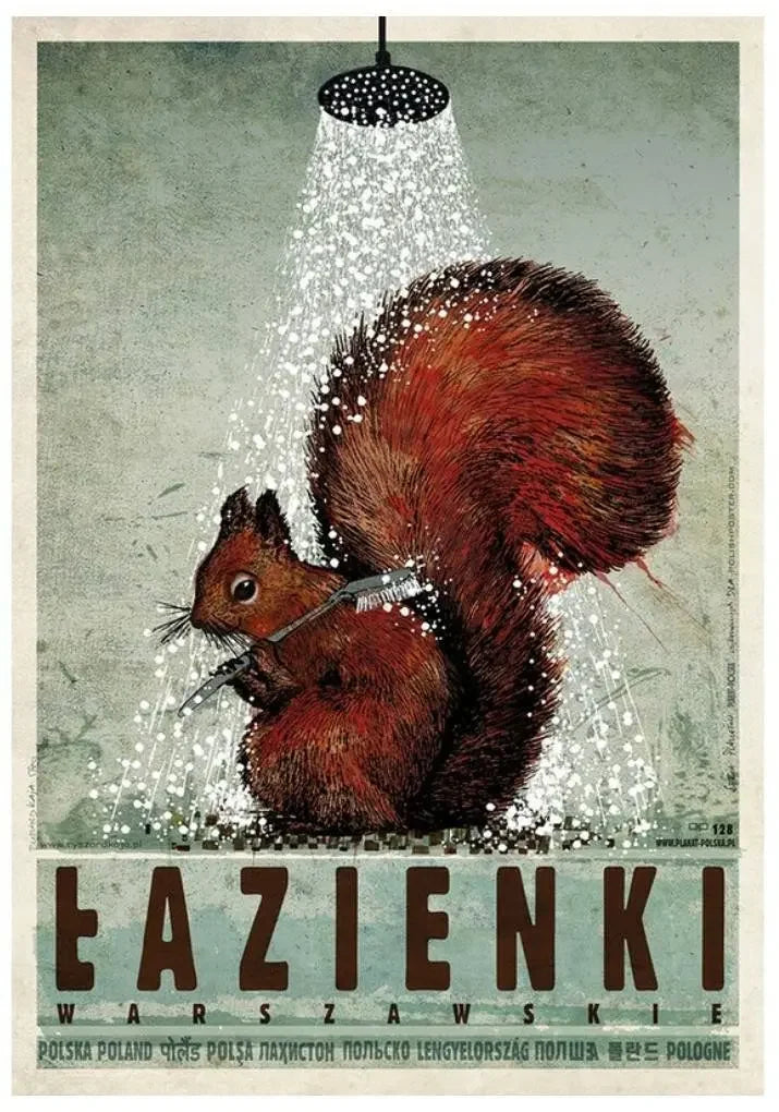 Ryszard Kaja Polish Poster Canvas Art | Dachshund & Poodle Print