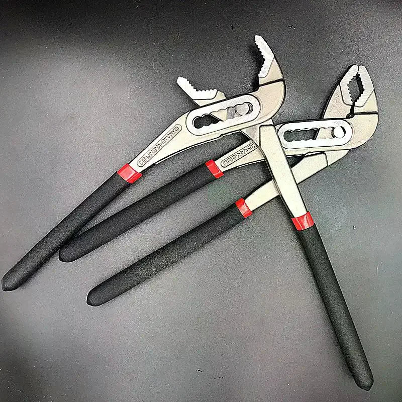 Pipe Wrench 8/10/12" Chrome Vanadium Adjustable Jaw Pliers