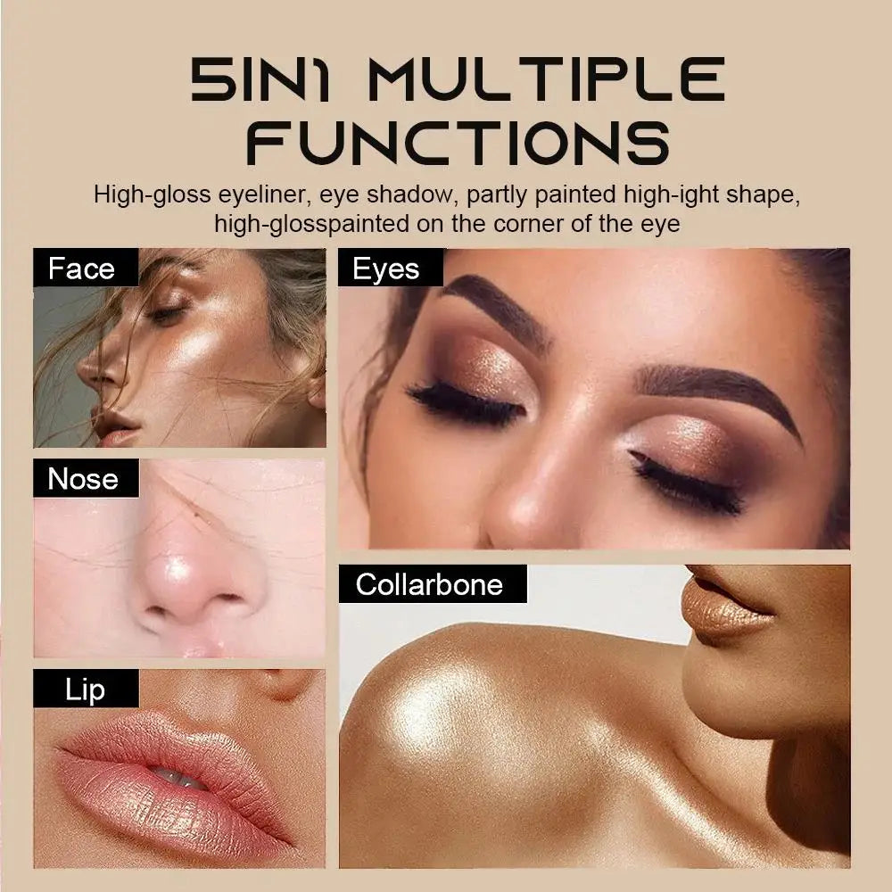Fit Colors 5-in-1 Waterproof Shimmer Eyeshadow Stick – 5 Shades