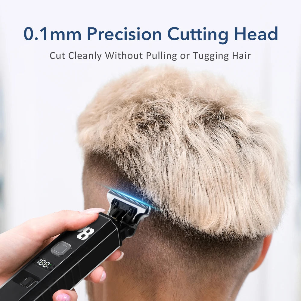 Men's Cordless Hair Clipper Professional Hair Trimmer Rechargeable Hair Cutting Grooming Kit Barber Electric Haircut Shaver Peaceful Pleasures Health and Wellness