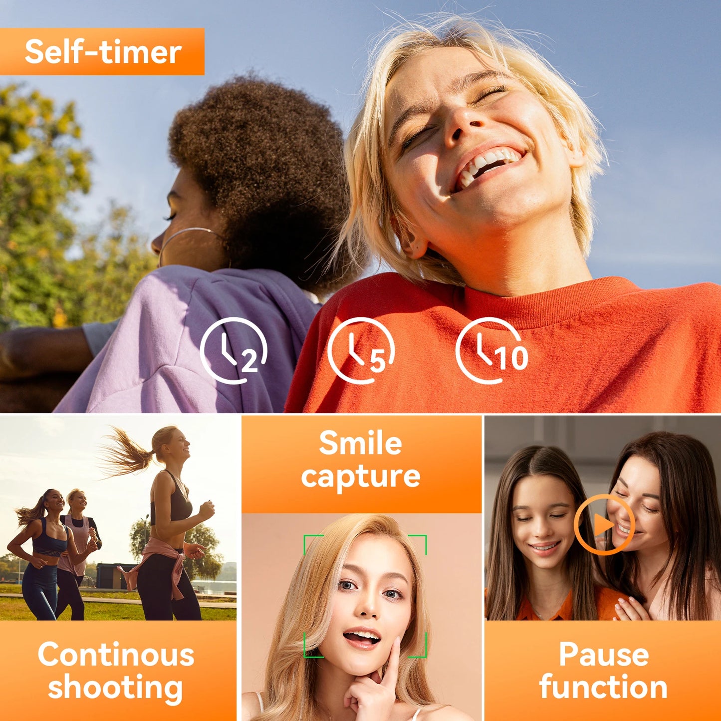 Digital Camera for Photography Camera with 2.8" 180° Flip Screen 16X Shoot Camara with 32GB Micro SD Card for Beginner Gifts Peaceful Pleasures Health and Wellness