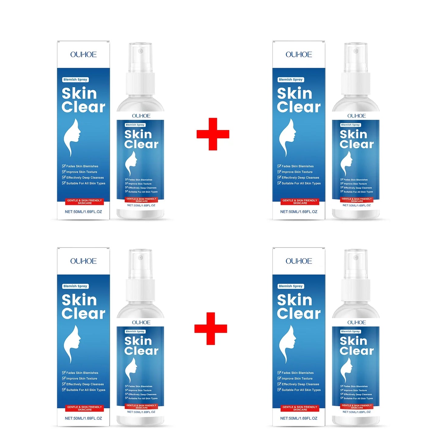 Ouhoe Blemish Clear Spray – Fade Spots & Smooth Skin