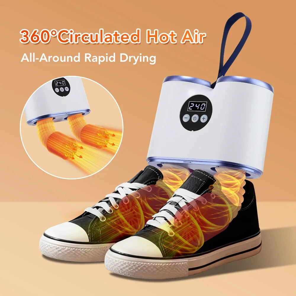 AFDEAL Portable Shoe Dryer – PTC Heater, Timer, Boot Dryer