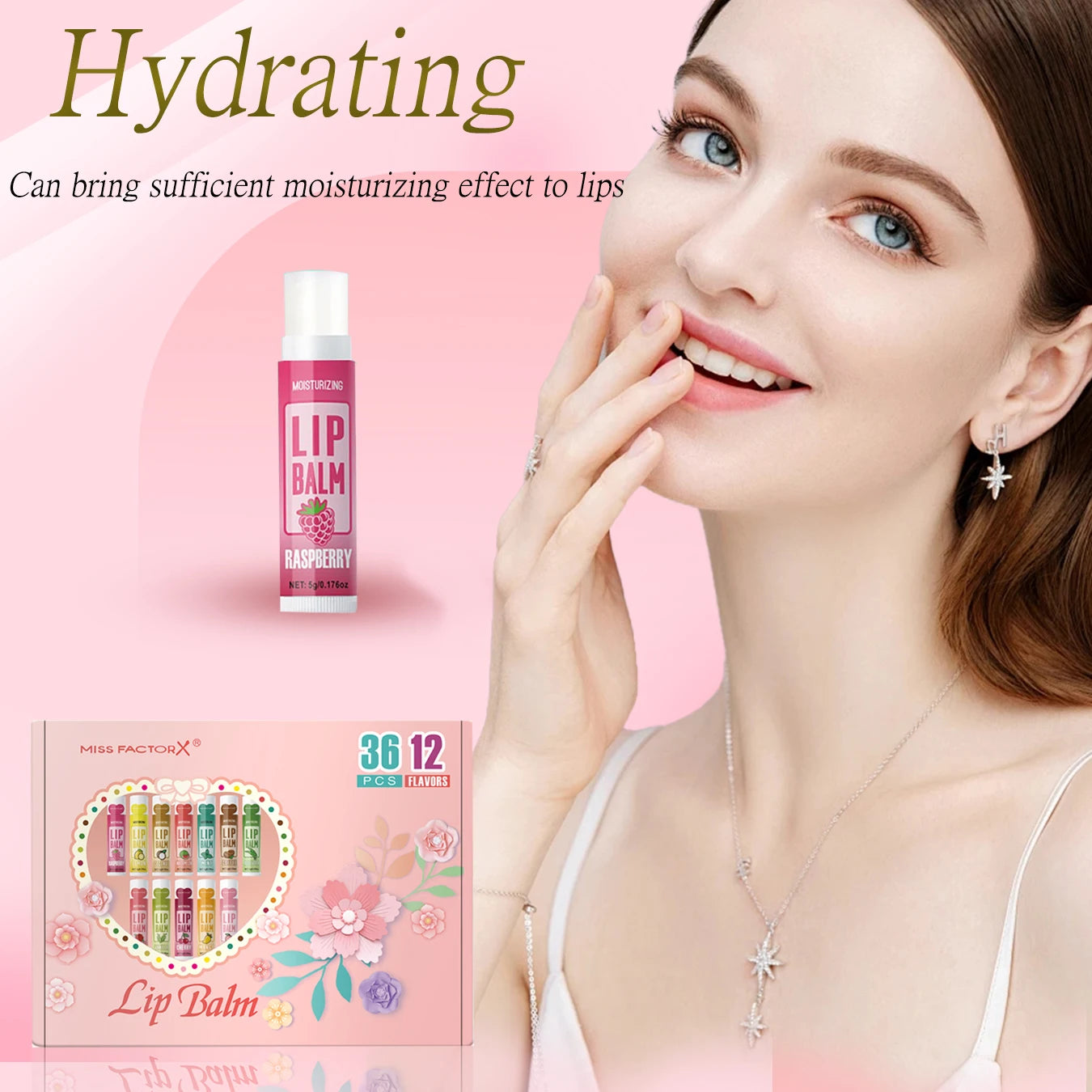 36PCS Moisturizing Lip Balm set 5g deep moisturizing and brightening lips Party gift for friends Peaceful Pleasures Health and Wellness