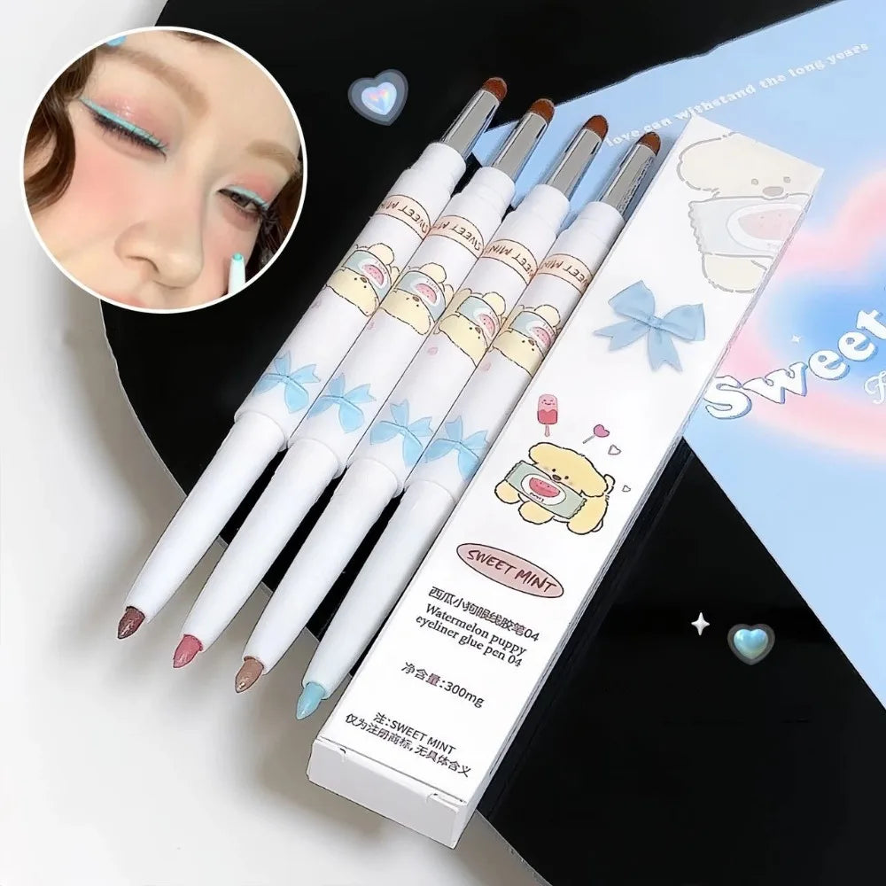 Glitter Eyeshadow Eyeliner Gel Pen – Waterproof Tea Brown