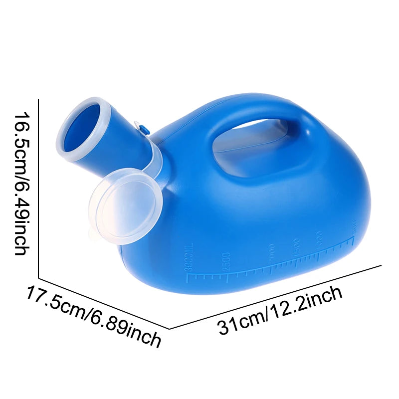 3000ml Elderly Portable Outdoor Travel Pee Toilet Tools Urinal Container With Lid Car Use Bottle Urinal Funnel For Men Peaceful Pleasures Health and Wellness