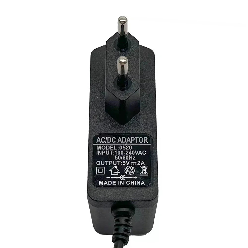 DC 5V 2A EU Power Supply Adapter | 100-240V, 5.5x2.1mm