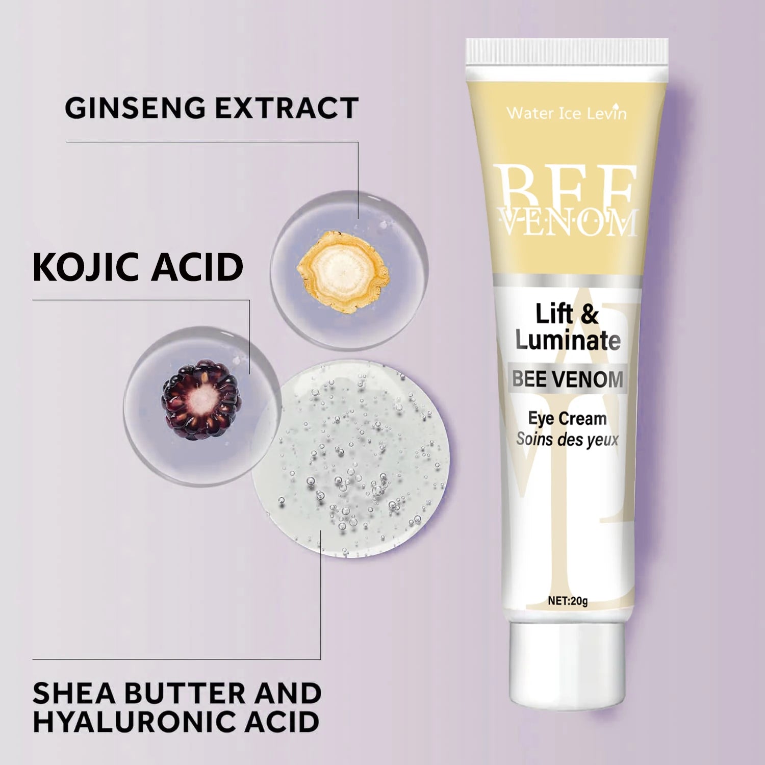 Bee Venom Eye Cream 20g – Moisturizing Eye & Lip Care Eye Cream Peaceful Pleasures Health and Wellness
