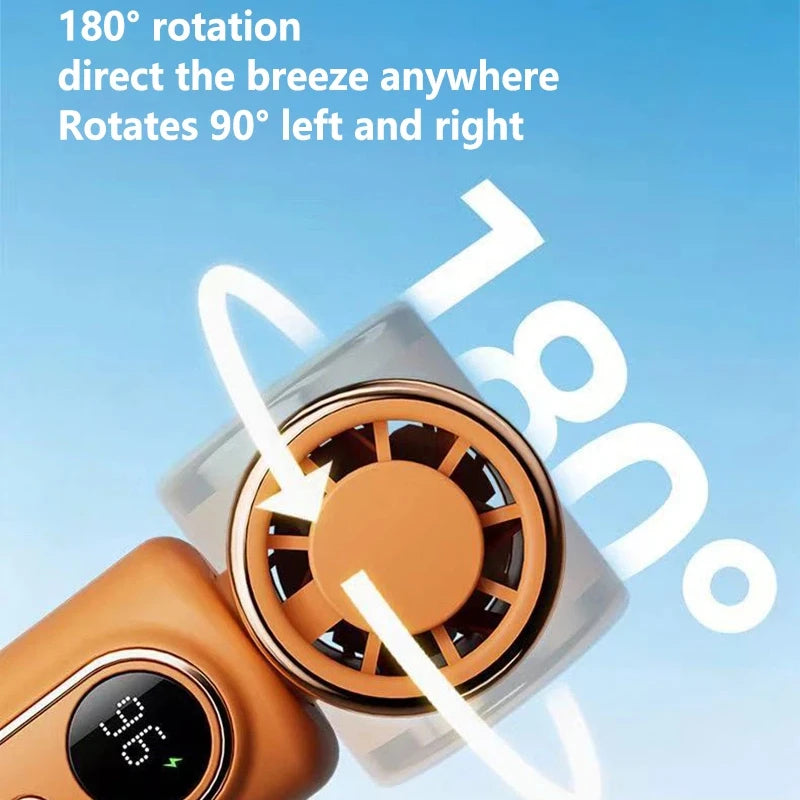 Lenovo Mini Handheld Cooling Clip Fan 100 Gear Speed Adjustment Lightweight Design Fan USB Charging For Outdoor Camping Gift Peaceful Pleasures Health and Wellness