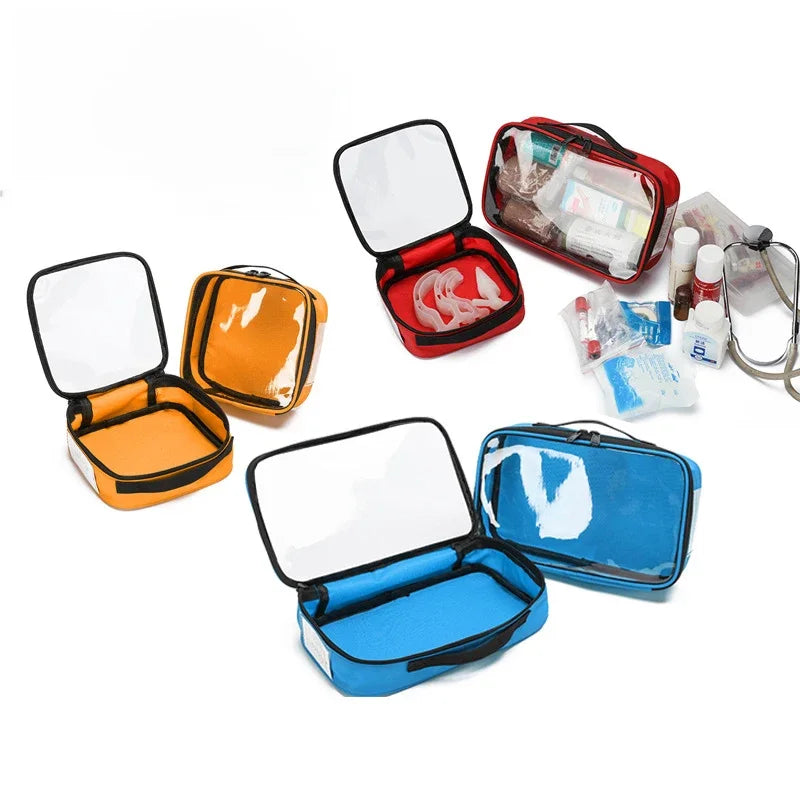 First Aid Kit Pouch Home Medicine Storage Bag Suitable For Outdoor Travel Medical Bag Home Rescue Emergency Survival Kit Peaceful Pleasures Health and Wellness