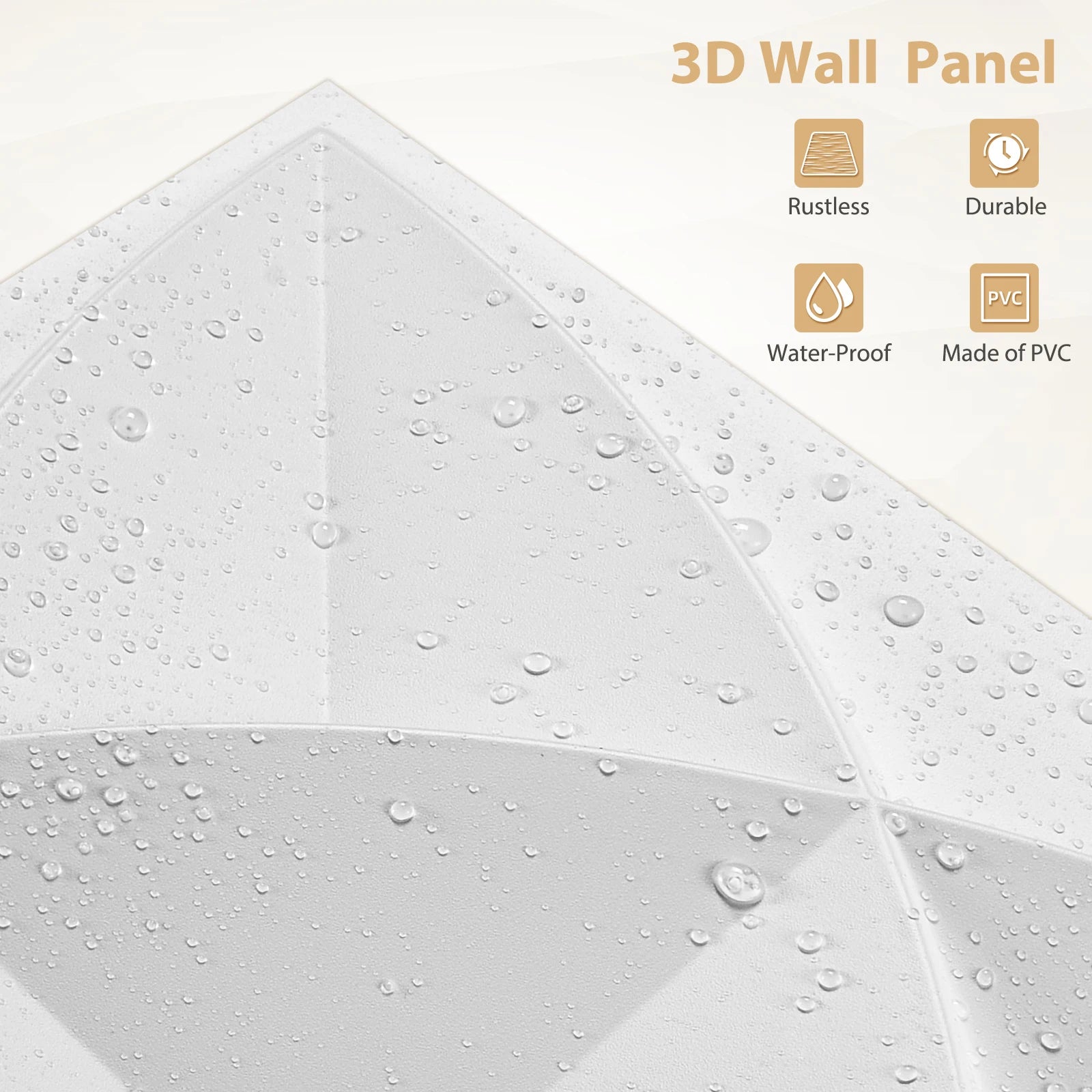 3D Wall Panels for Interior Wall Decor, Modern Diamond Textured Accent Wall Paneling for Gaming Living Room TV Wall Background Peaceful Pleasures Health and Wellness