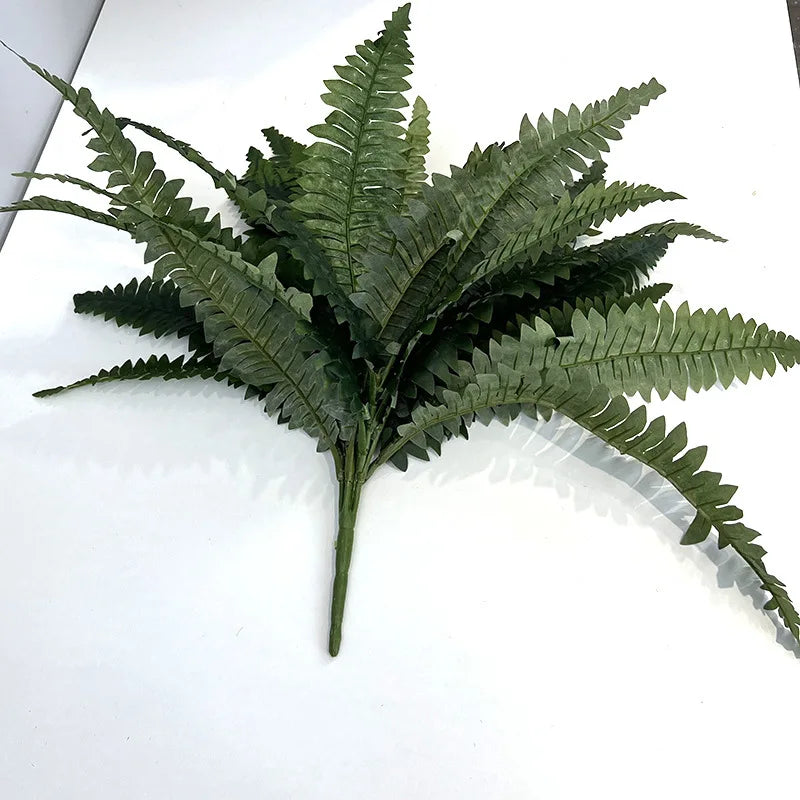 Artificial Silk Fern Plant | Persian Grass Leaves Home Decor