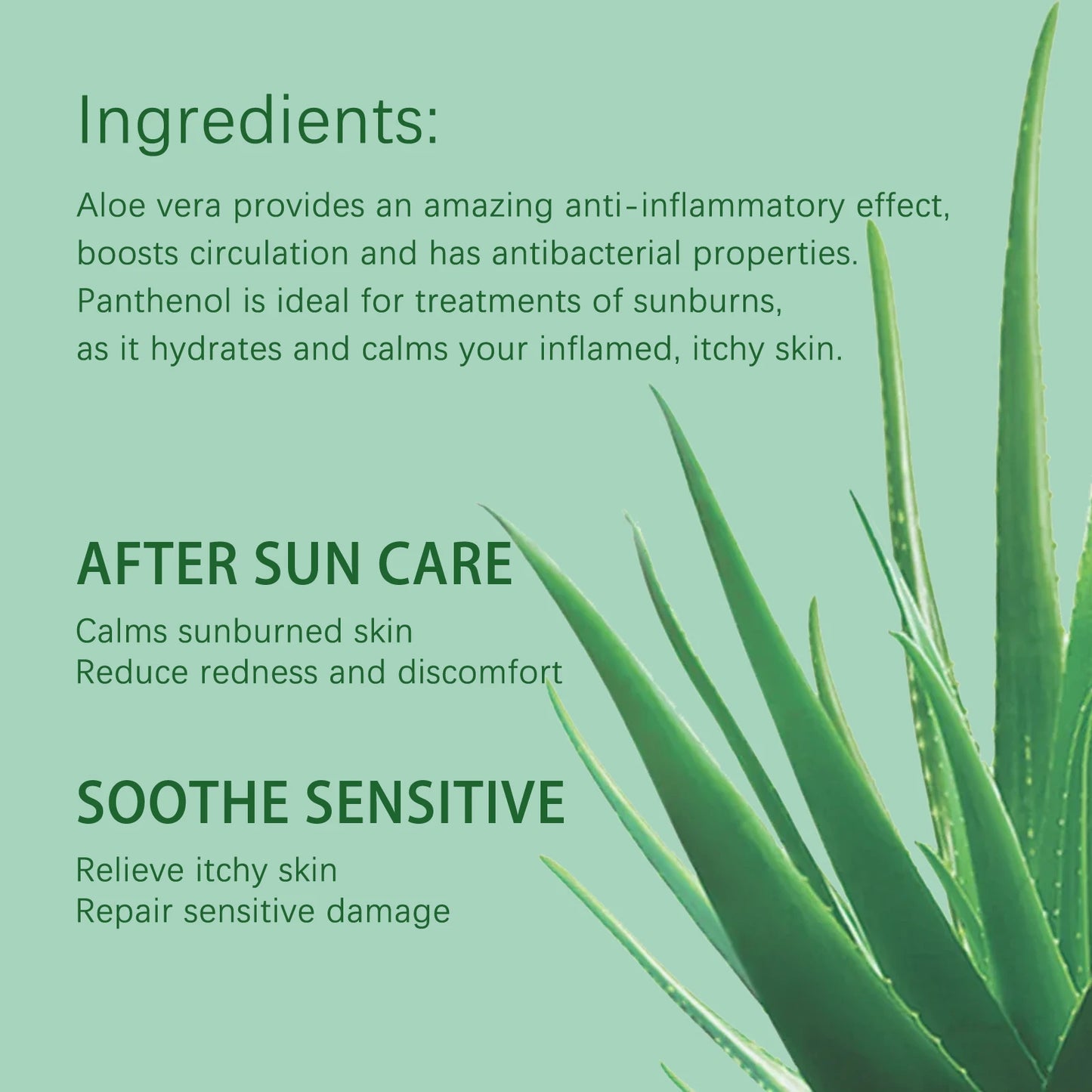 OUHOE Aloe Vera After-Sun Repair Gel – Soothe & Hydrate Skin