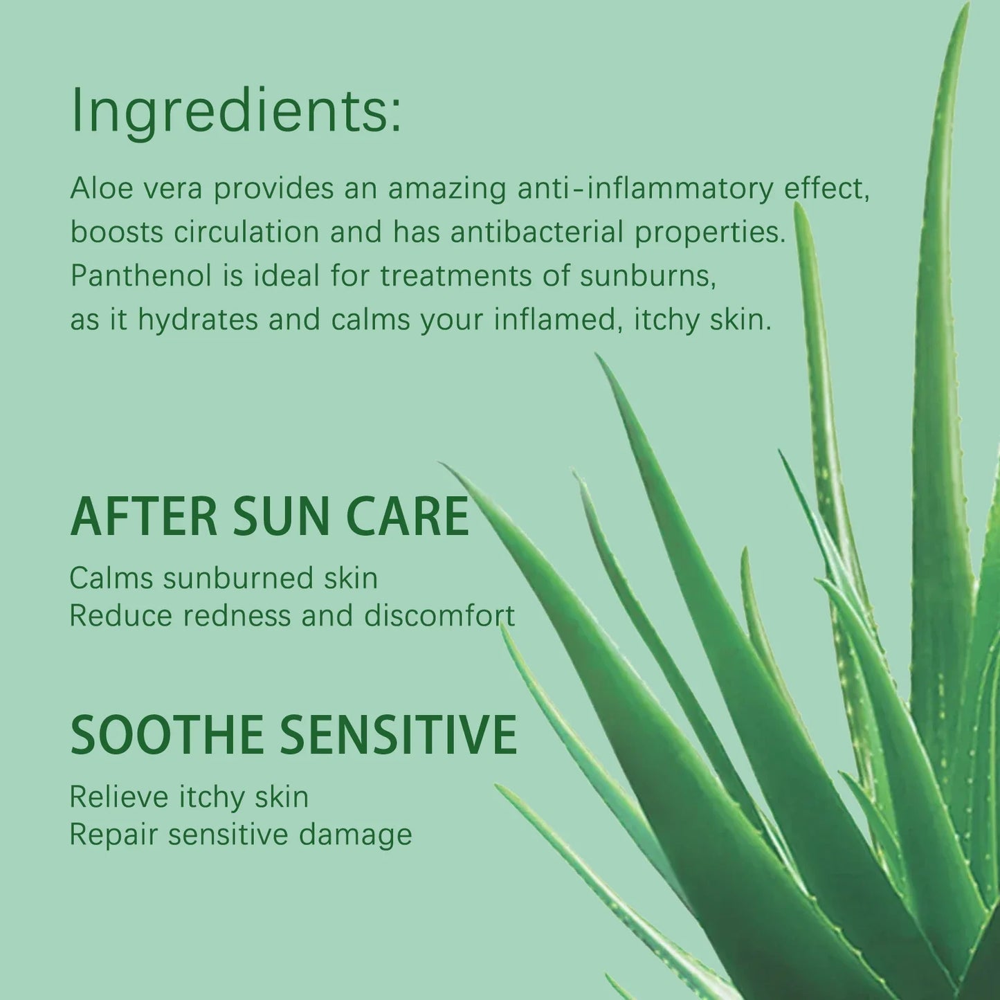 OUOHE Aloe Vera After-Sun Gel – Hydrating Skin Repair 50g