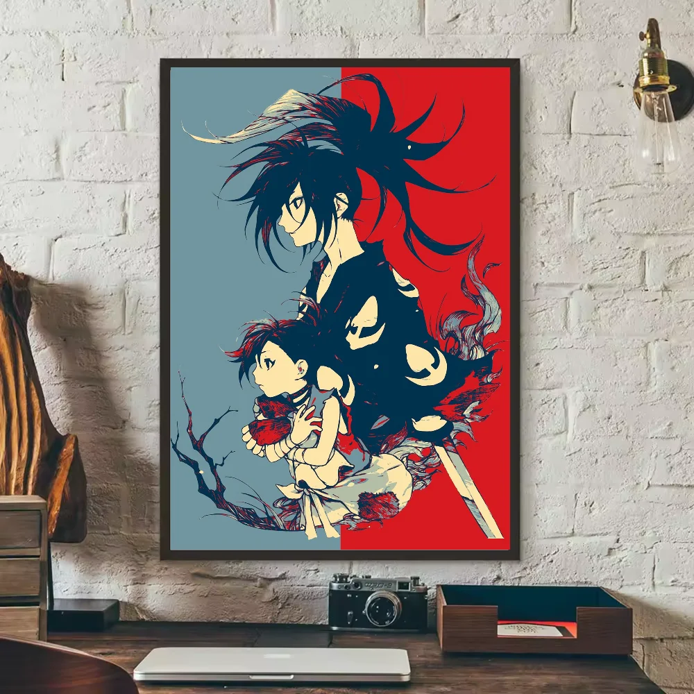 Dororo Anime HD Wall Poster – Waterproof PVC Sticky Decal Anime Wall Poster Peaceful Pleasures Health and Wellness z4 40X50cmNoframe