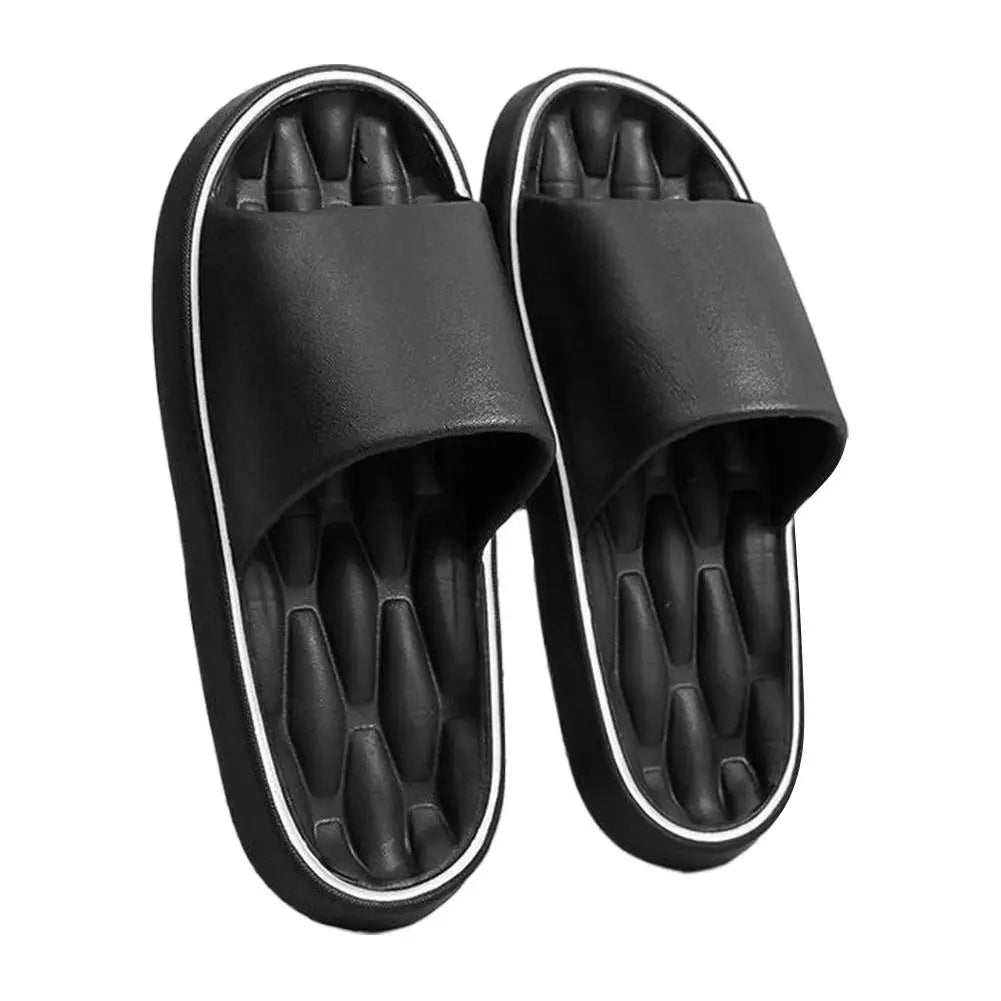 EVA Indoor Slippers Colorful Slides for Comfort Peaceful Pleasures Health and Wellness 36-37 black