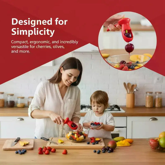 Cherry Pitter – BPA-Free Pit Remover for Baking & Jam Making Cherry Pitter Tool Peaceful Pleasures Health and Wellness