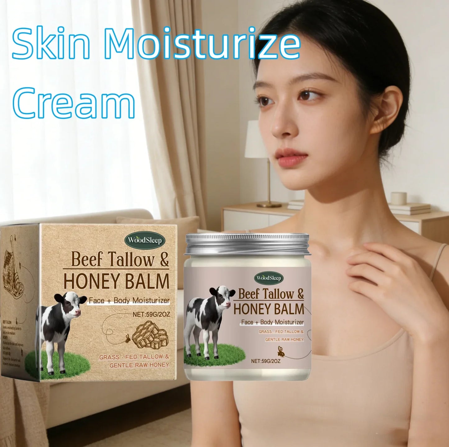 WOODSLEEP Moisturizing Brightening Body Cream 59g | All Skin