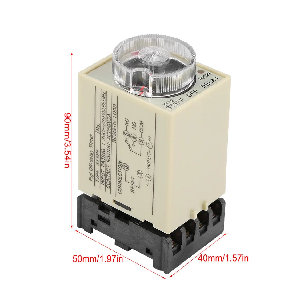 Delay Timer Relay Time Relay Mutiple Use High Precision for Remote Control Communication for Automatic Control Mechatronics Peaceful Pleasures Health and Wellness