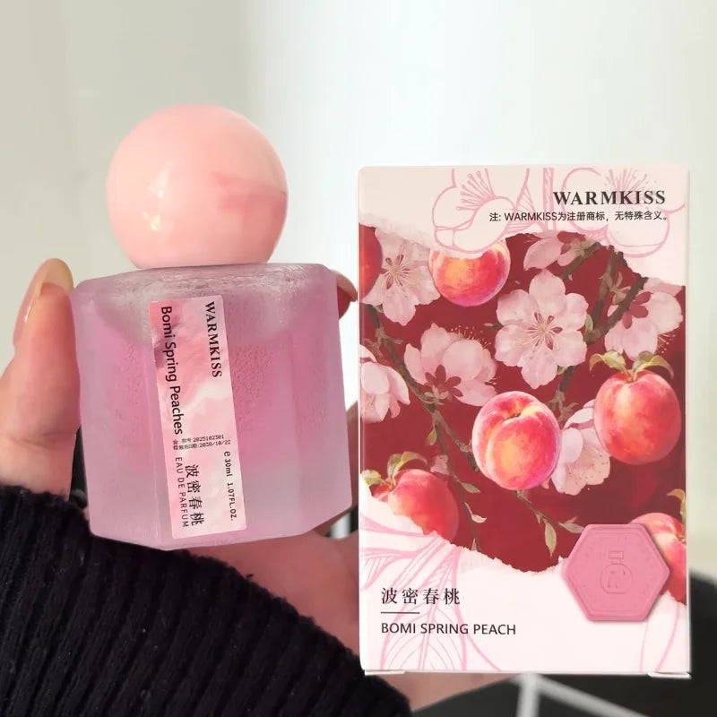 High-end Women Perfume Long-lasting Fragrance Fresh Rose Jasmine Musk Sandalwood Brand Charm Elegant Daily Light Fragrance Spray Peaceful Pleasures Health and Wellness peach 30ml