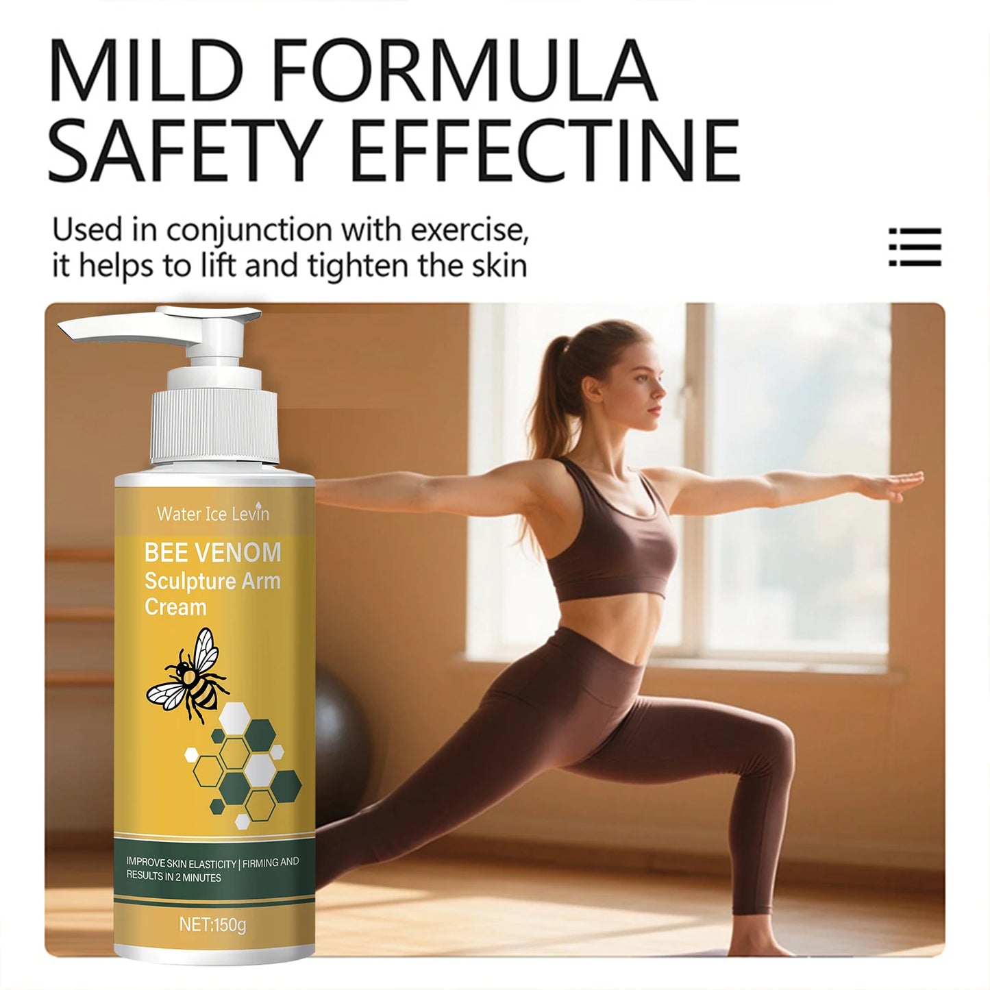 Bee Venom Arm Cream – Firming & Moisturizing with Turmeric & Coconut Oil