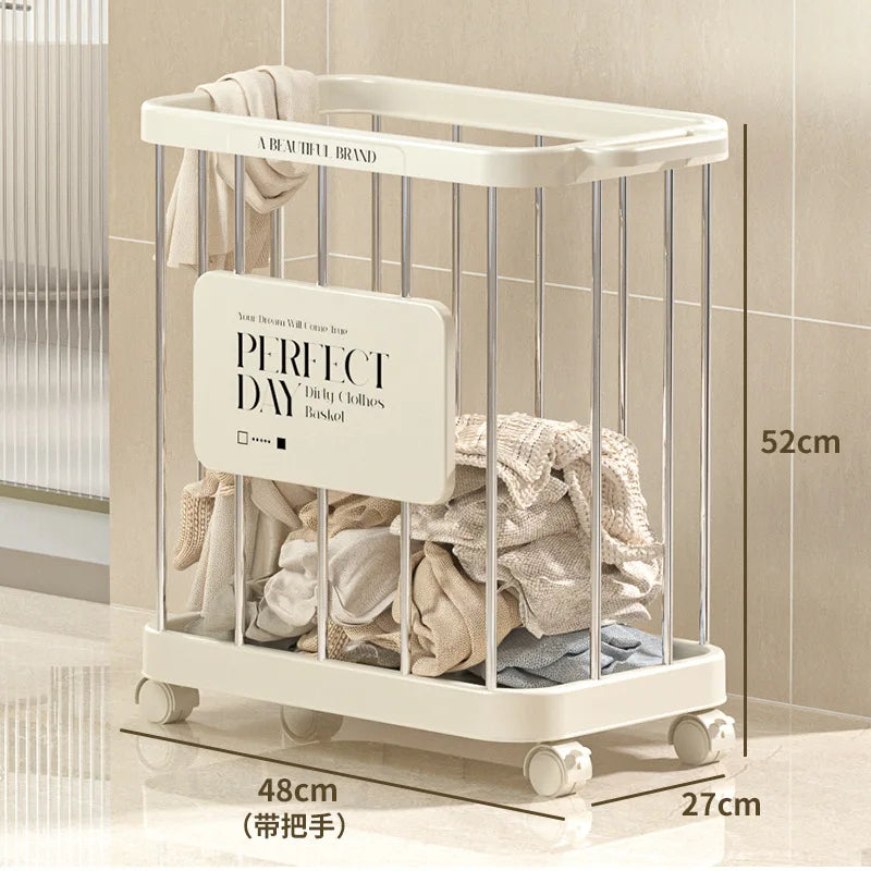 Versatile Laundry Hamper - Extra Large Wheeled Clothes Basket with Handles, Multi-Purpose Bathroom Storage Bin for Laundry Room Peaceful Pleasures Health and Wellness A