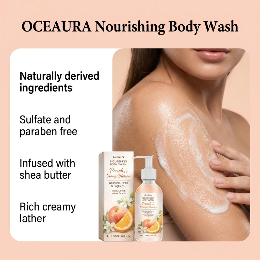 Hydrating Body Wash Moisturizing Brightening Body Cleansing Smoothing Lasting Fragrance Softening Glowing Refreshing Shower Gel Peaceful Pleasures Health and Wellness