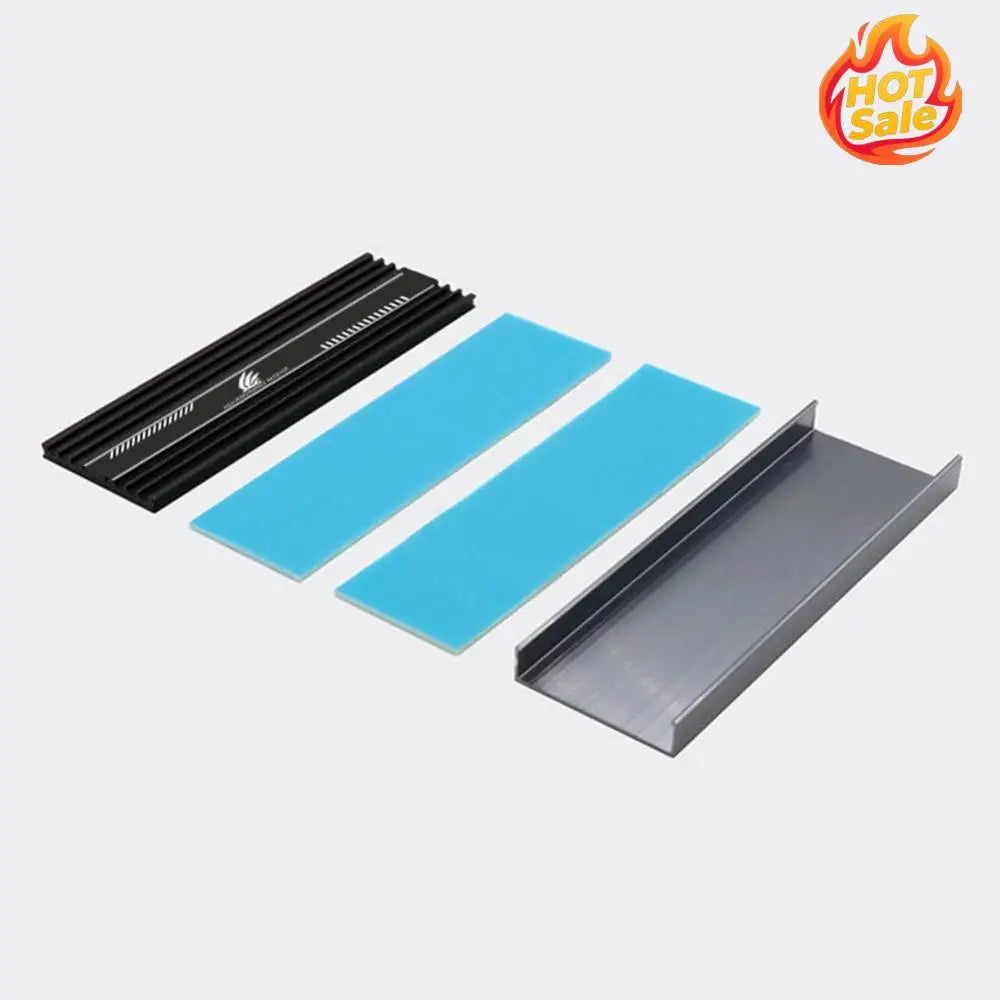 M.2 2280 SSD Aluminum Heat Sink with Thermal Cooling Pads