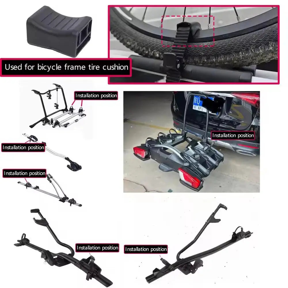 Roof Rack Bike Strap Cushion Pads 2Pcs – Frame Protector
