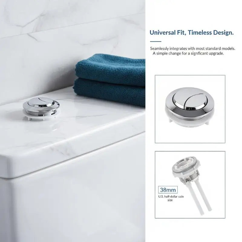Dual Flush Toilet Push Button 38/48/58mm | Tank Valve